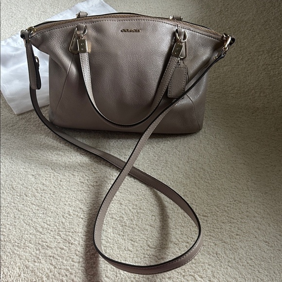 Coach Gray Leather Shoulder Bag - Picture 10 of 10